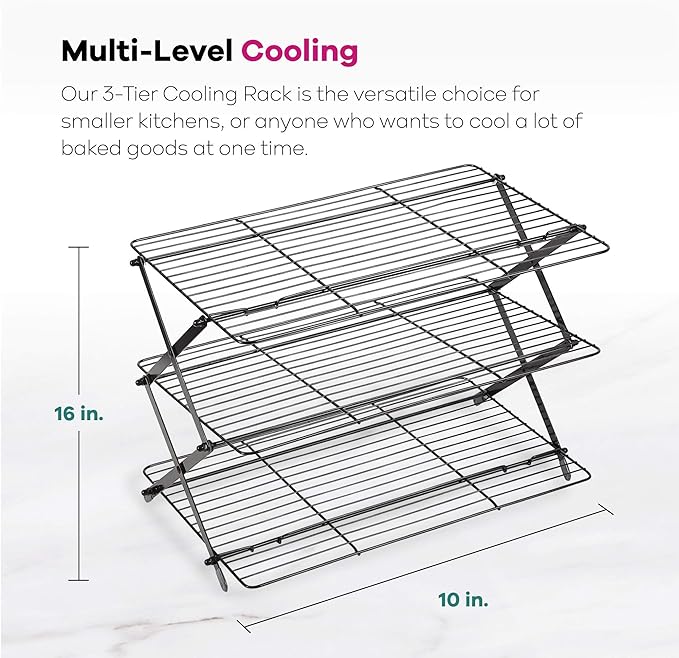 3 tier best sale collapsible cooling rack