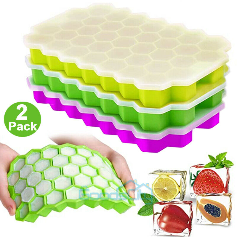 Ice Cube Mold Ice Trays, Large Silicone Ice Bucket, (2 In 1) Ice Cube  Maker, Round,portabl
