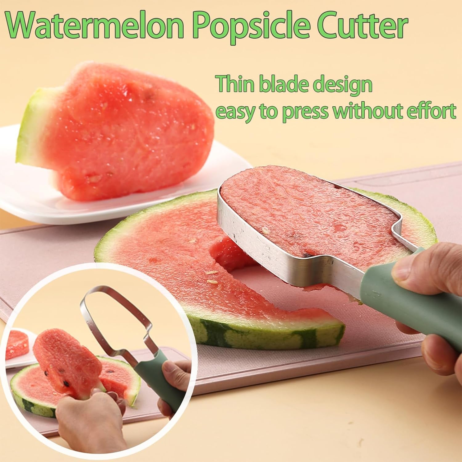 3-In-1 StainlessSteel Watermelon Fork Slicer Cutter