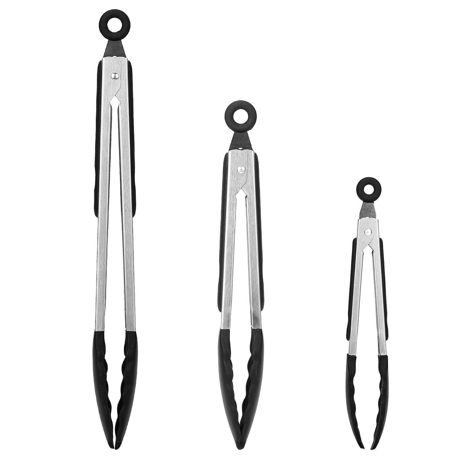 3 Pack Stainless Steel  Cooking Tongs Set