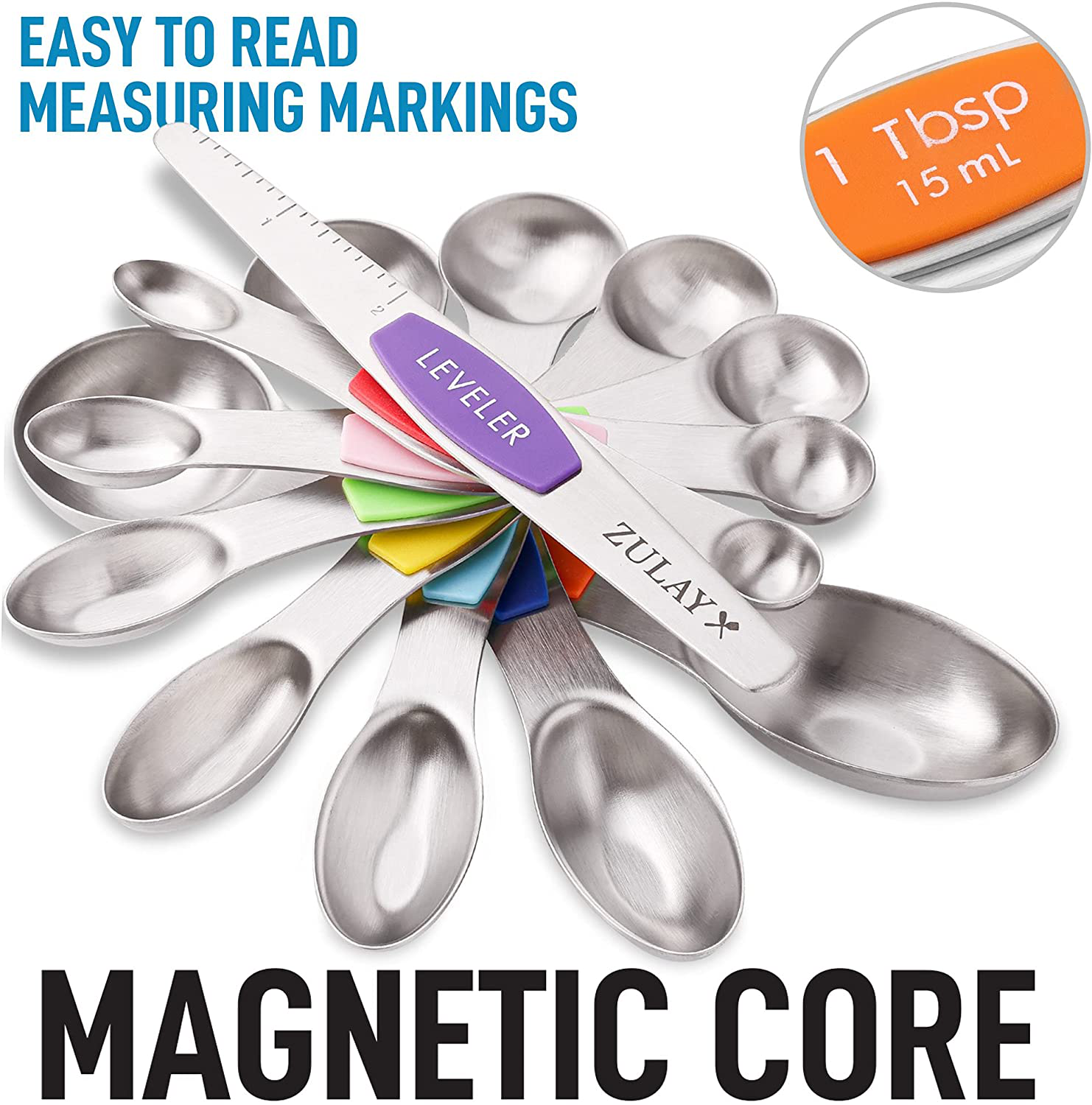 Measuring Spoon Set, Magnetic Spoon Set