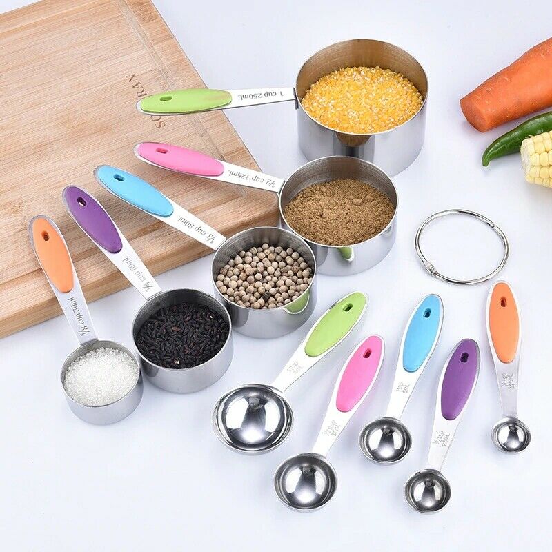 Measuring Cups and Spoons Set, Stainless Steel Measuring Cups