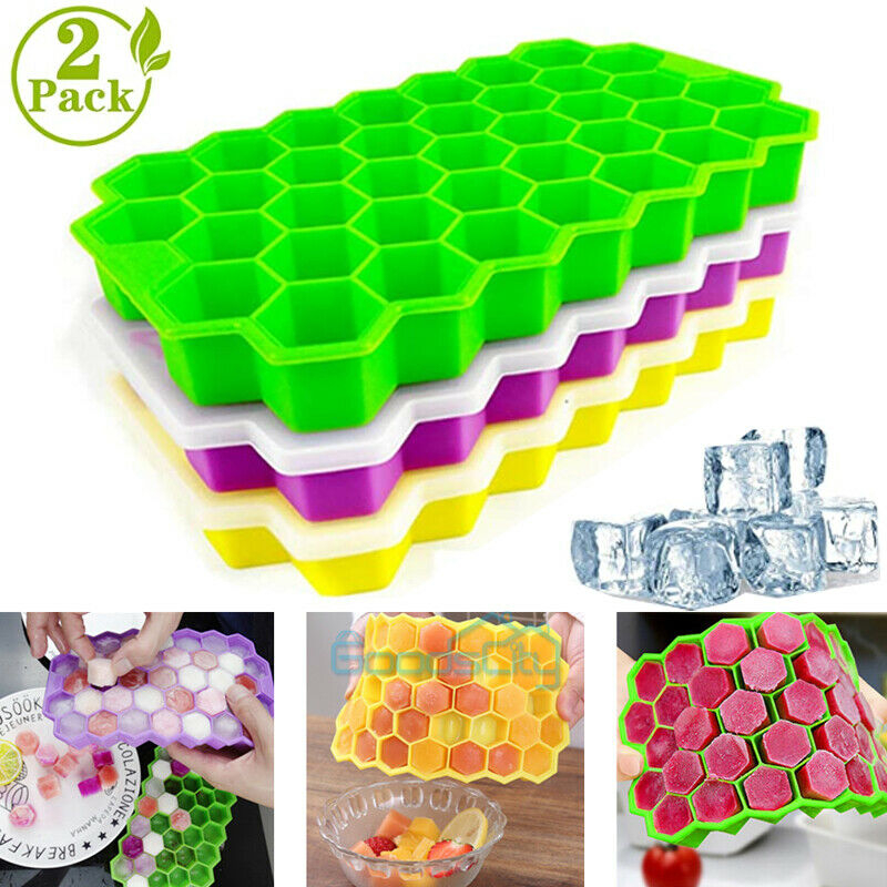 Silicone Ice Cube Trays (Pack of 2)