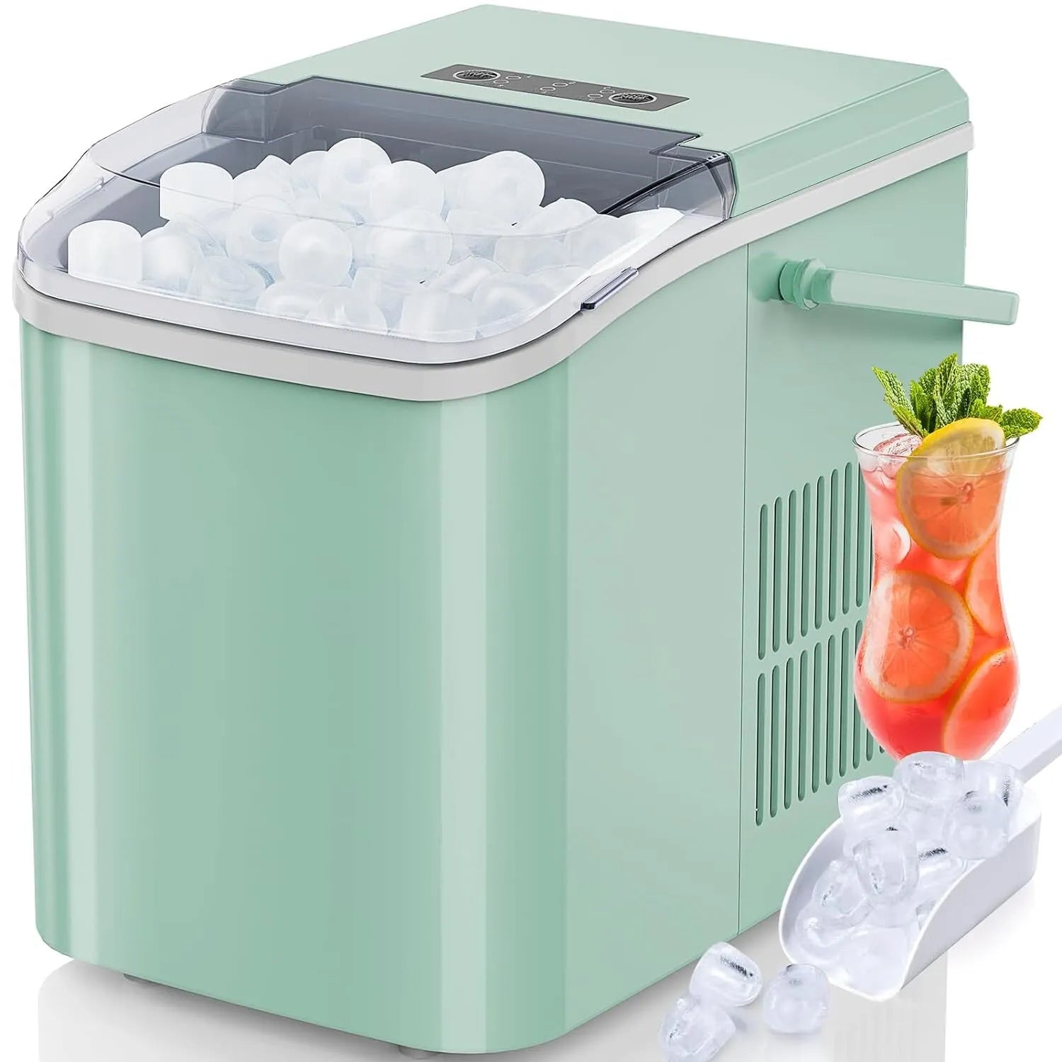 Countertop Ice Maker Portable Ice Machine with Ice Scoop 26lbs/24hrs